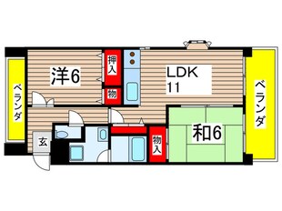 クレスト石川橋の物件間取画像